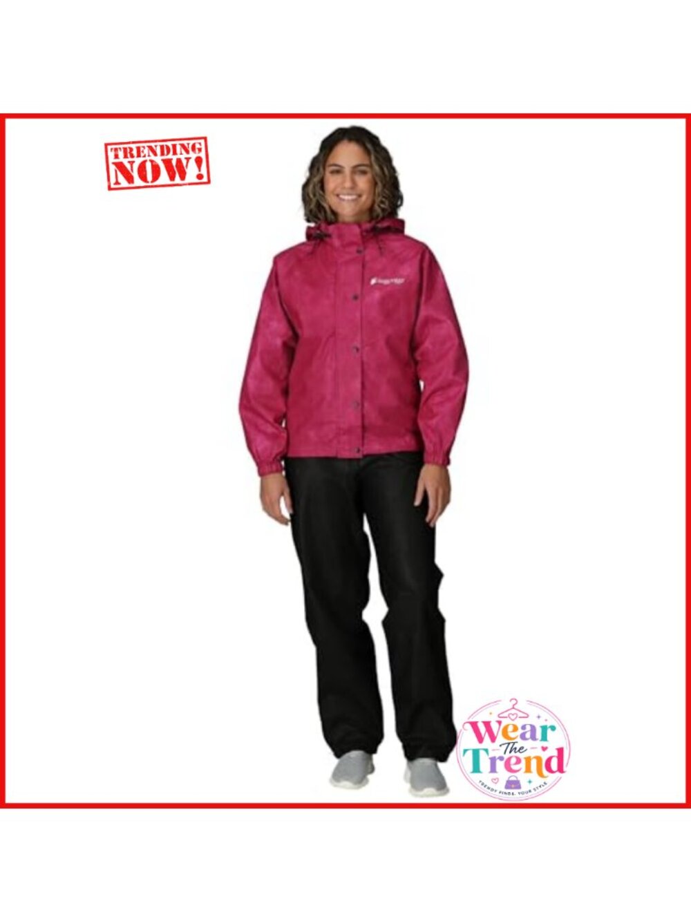 Waterproof Breathable Rain Suit Jacket & Pants Set Outdoor Hiking